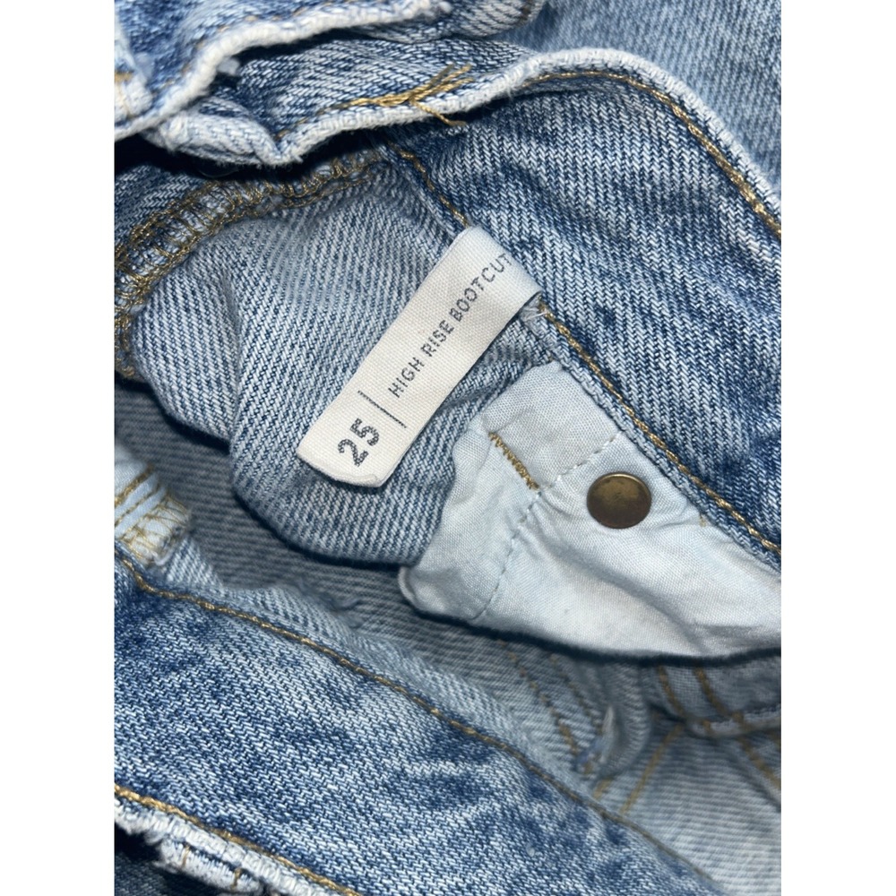 Pacsun Women's Blue High Rise Straight Bootcut Flared Denim Jeans‎ Pants Size 25 - Picture 8 of 12